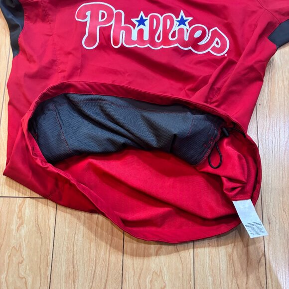 Nike Philadelphia Phillies Pullover Windbreaker Red 1/4 Zip Men’s Size Medium - Picture 8 of 8